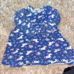 Bonnie Jean Blue Unicorn Long Sleeve Tee